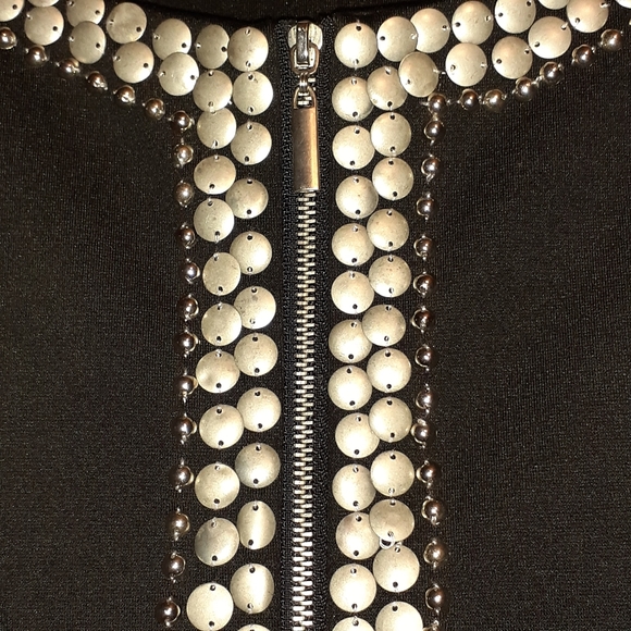 RUBY RD. WOMAN BLACK WITH SILVER TONE HARDWARE WOMEN'S BLOUSE SIZE 18W - Picture 5 of 8